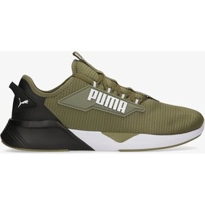 Zielone buty sportowe Puma sznurowane w sportowym stylu