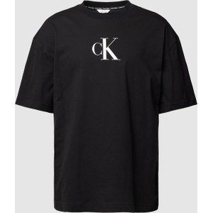 Czarny t-shirt Calvin Klein Underwear w młodzieżowym stylu z krótkim rękawem