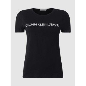 Czarna bluzka Calvin Klein w młodzieżowym stylu z bawełny