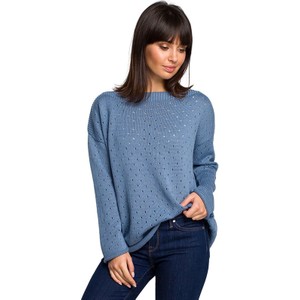 Niebieski sweter BeWear z bawełny