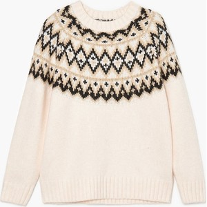 Sweter Cropp z dzianiny w stylu skandynawskim