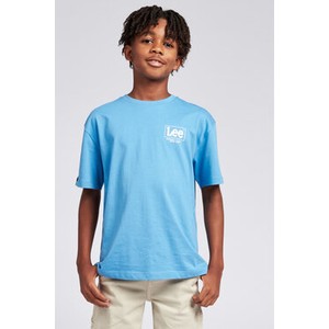 Niebieska koszulka dziecięca Lee dla chłopców