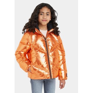 Pomarańczowa kurtka dziecięca Calvin Klein dla dziewczynek