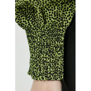 Zielona bluzka Gestuz z długim rękawem w stylu casual