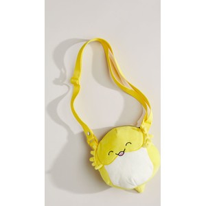 H & M & - Welurowa torebka na ramię - Żółty