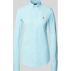 Niebieska koszula POLO RALPH LAUREN z bawełny w stylu casual