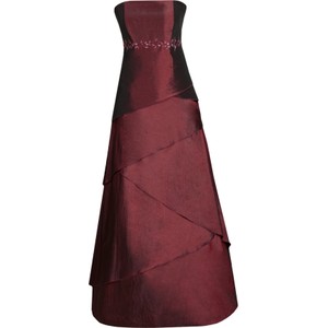 Czerwona sukienka Fokus maxi rozkloszowana