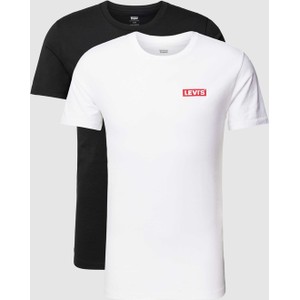 Levis T-shirt z nadrukiem z logo w zestawie 2 szt.