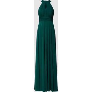 Zielona sukienka Troyden Collection bez rękawów z dekoltem w kształcie litery v