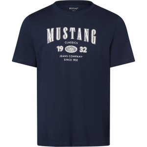 T-shirt Mustang w stylu klasycznym z nadrukiem