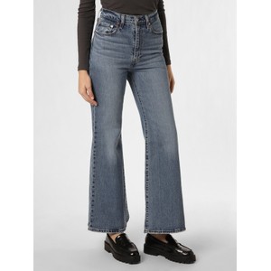 Granatowe jeansy Levis w street stylu z jeansu