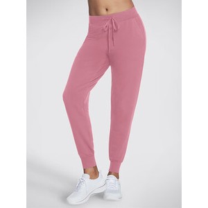 Różowe spodnie sportowe Skechers w sportowym stylu
