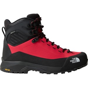 Czerwone buty trekkingowe The North Face sznurowane