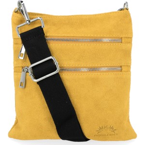 Żółta torebka VITTORIA GOTTI w stylu glamour na ramię matowa