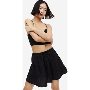 Czarna spódnica H & M mini z tkaniny