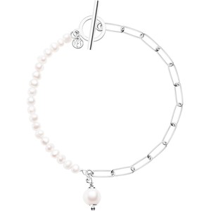 Pearls - Biżuteria Yes Bransoletka srebrna z perłami - Pearls
