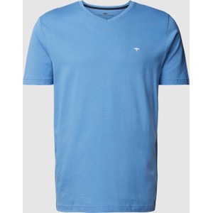 Niebieski t-shirt Fynch Hatton w stylu casual z bawełny