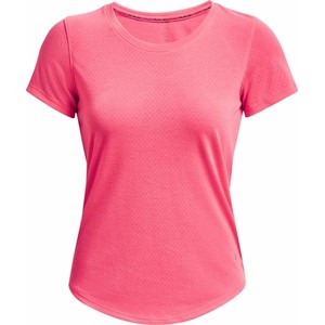 Różowy t-shirt Under Armour w sportowym stylu
