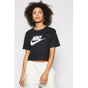 Bluzka Nike w sportowym stylu z krótkim rękawem z okrągłym dekoltem
