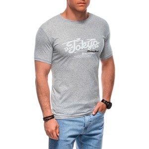 T-shirt Edoti w młodzieżowym stylu z nadrukiem z krótkim rękawem