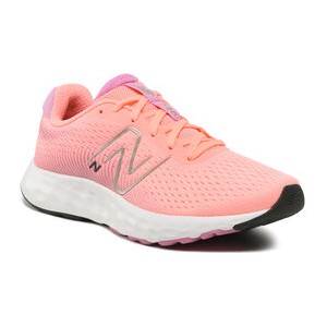 Różowe buty sportowe New Balance w sportowym stylu