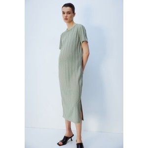 H & M & - MAMA Sukienka w prążki - Zielony