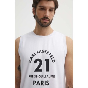 T-shirt Karl Lagerfeld z krótkim rękawem w młodzieżowym stylu