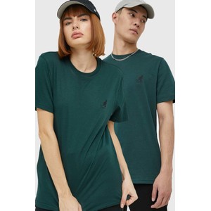 Zielony t-shirt Kangol w stylu casual