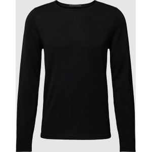 Czarna koszulka z długim rękawem Drykorn w stylu casual z bawełny