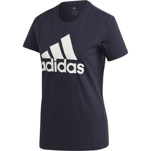 T-shirt Adidas z bawełny z okrągłym dekoltem z krótkim rękawem