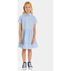 Niebieska sukienka dziewczęca Tommy Hilfiger