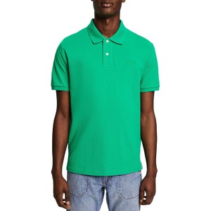 Zielony t-shirt Esprit z krótkim rękawem z bawełny