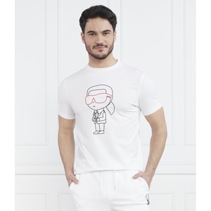 T-shirt Karl Lagerfeld w młodzieżowym stylu z bawełny