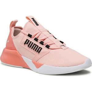 Różowe buty sportowe Puma z płaską podeszwą w sportowym stylu sznurowane