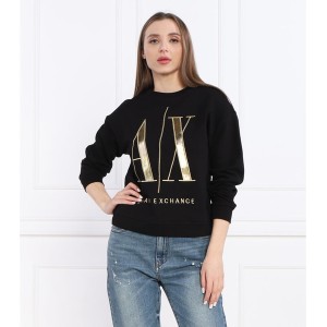 Czarna bluza Armani Exchange z bawełny w stylu casual