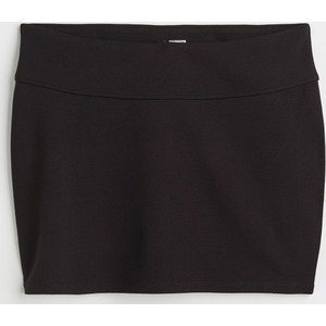 Czarna spódnica H & M mini w stylu casual z dżerseju