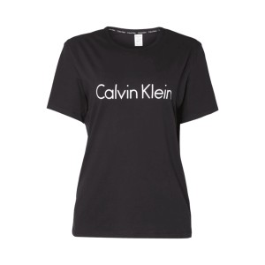 Czarna bluzka Calvin Klein Underwear w młodzieżowym stylu z krótkim rękawem