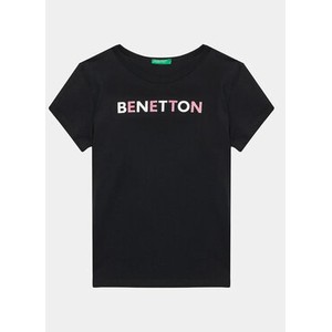 Czarna koszulka dziecięca United Colors Of Benetton dla chłopców