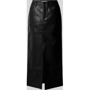 Czarna spódnica Calvin Klein midi w rockowym stylu
