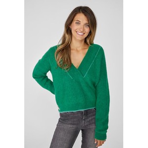 Zielony sweter Lieblingsstück z wełny w stylu casual