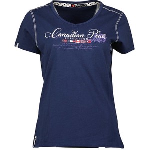 Granatowy t-shirt Canadian Peak z bawełny