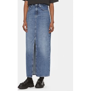 Spódnica Karl Lagerfeld midi z jeansu w stylu casual