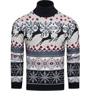 Sweter Recea w bożonarodzeniowy wzór z bawełny