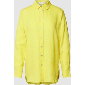 Żółta koszula Christian Berg Woman w stylu casual z lnu