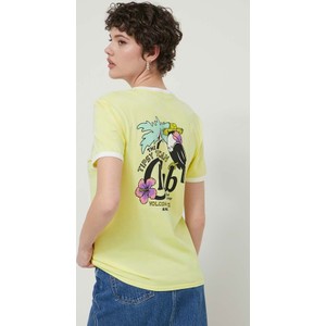 T-shirt Volcom z nadrukiem z bawełny w młodzieżowym stylu