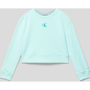 Niebieska bluza dziecięca Calvin Klein z bawełny