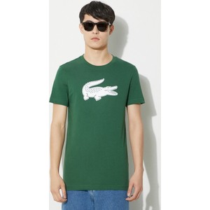 Zielony t-shirt Lacoste z krótkim rękawem