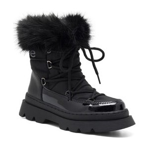 Czarne buty dziecięce zimowe DeeZee