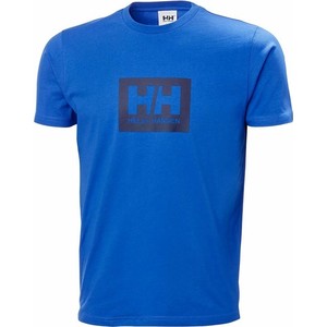 Niebieski t-shirt Helly Hansen w młodzieżowym stylu z krótkim rękawem