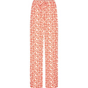 Pomarańczowe spodnie Numph w stylu retro